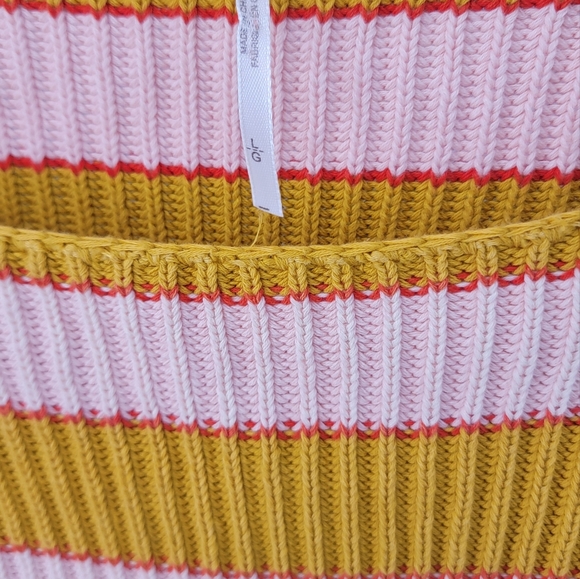 Free people relaxed, striped pullover oversized size L - Picture 5 of 13